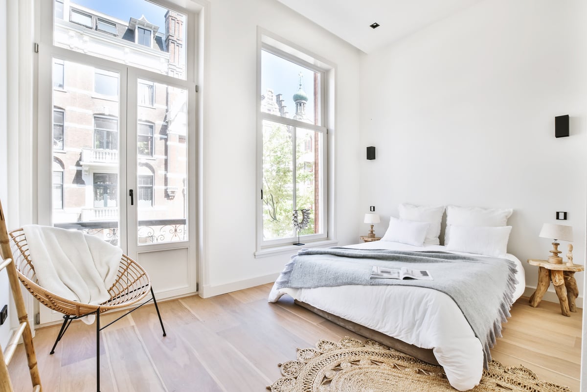 Spacious Light Bedroom at Home